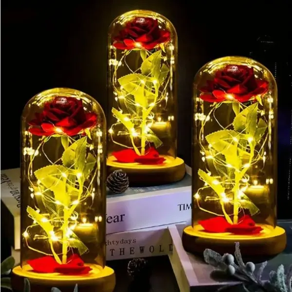 Flor Rosa LED